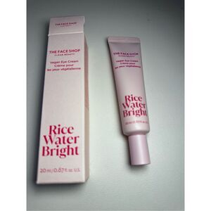 The Face Shop Rice Water Bright Eye Cream Vegan, 0.67 OZ